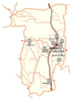 LOCALIZAREA GEOGRAFICA A MUZEELOR DIN JUDETUL VALCEA